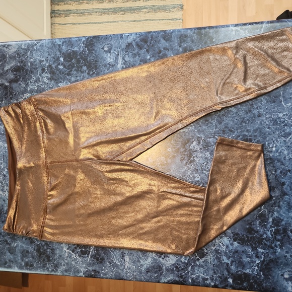 Joe Fresh Copper Metallic Leggings LG - Picture 1 of 2